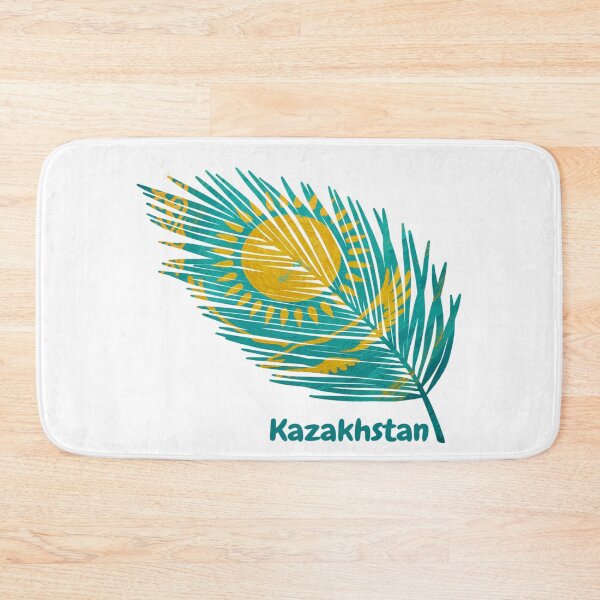 Item preview, Abstract Kazakhstan Flag – Feather Design designed and sold by ArteJorge48.