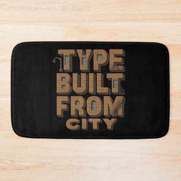 Item preview, Urban Typography - “TYPE BUILT FROM CITY” Architectural Streetwear Design designed and sold by MKreative Studio.