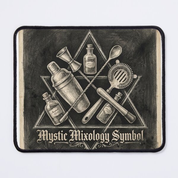 Item preview, Mystic Mixology Symbol Alchemist Bar Art designed and sold by OneLineBar.