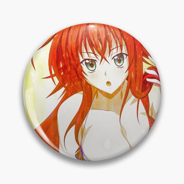Item preview, Rias Gremory Fiery Beauty High School DxD Anime Girl Bold Golden Radiant Aura designed and sold by Tokyonomad.