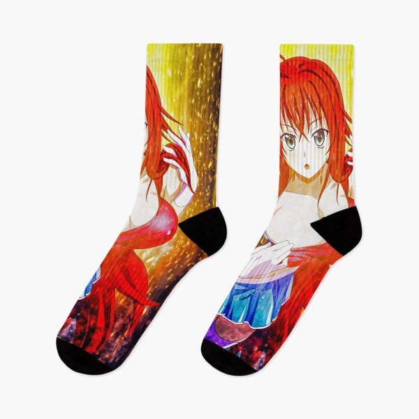 Item preview, Rias Gremory Fiery Beauty High School DxD Anime Girl Bold Golden Radiant Aura designed and sold by Tokyonomad.