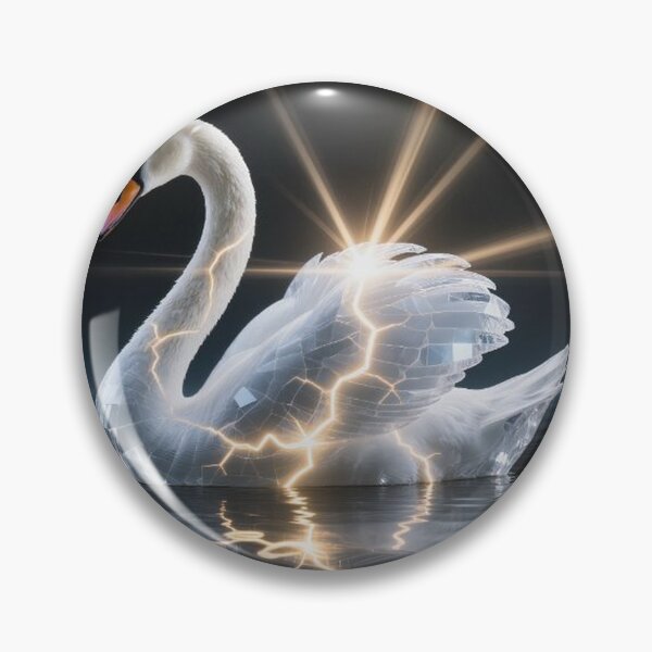 Item preview, Majestic Swan of Crystal and Sunlight Beams designed and sold by Wonderful Designs.