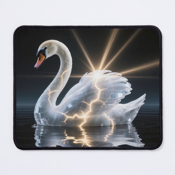 Item preview, Majestic Swan of Crystal and Sunlight Beams designed and sold by Wonderful Designs.