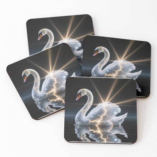 Item preview, Majestic Swan of Crystal and Sunlight Beams designed and sold by Wonderful Designs.