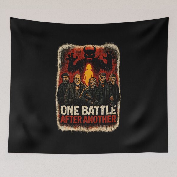 Item preview, One Battle After Another Intense Red Tone Character Lineup designed and sold by elmafuentesz.
