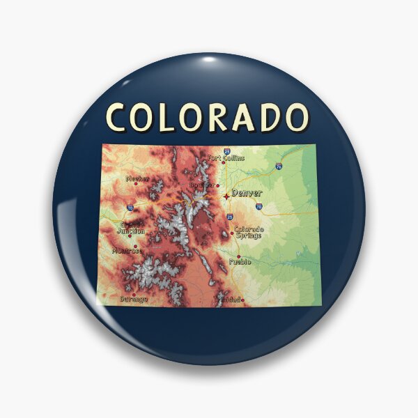 Item preview, Colorado State Topographic Map - Rocky Mountains Adventure Edition designed and sold by mashmosh.