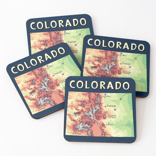 Item preview, Colorado State Topographic Map - Rocky Mountains Adventure Edition designed and sold by mashmosh.