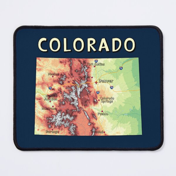 Item preview, Colorado State Topographic Map - Rocky Mountains Adventure Edition designed and sold by mashmosh.