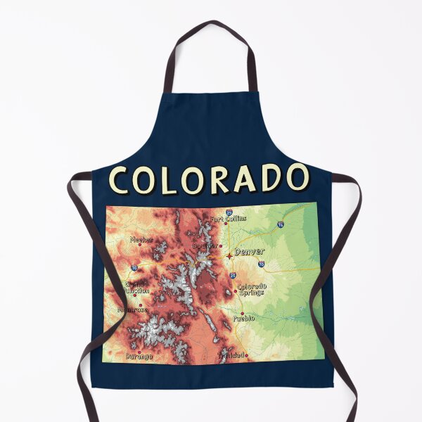 Item preview, Colorado State Topographic Map - Rocky Mountains Adventure Edition designed and sold by mashmosh.