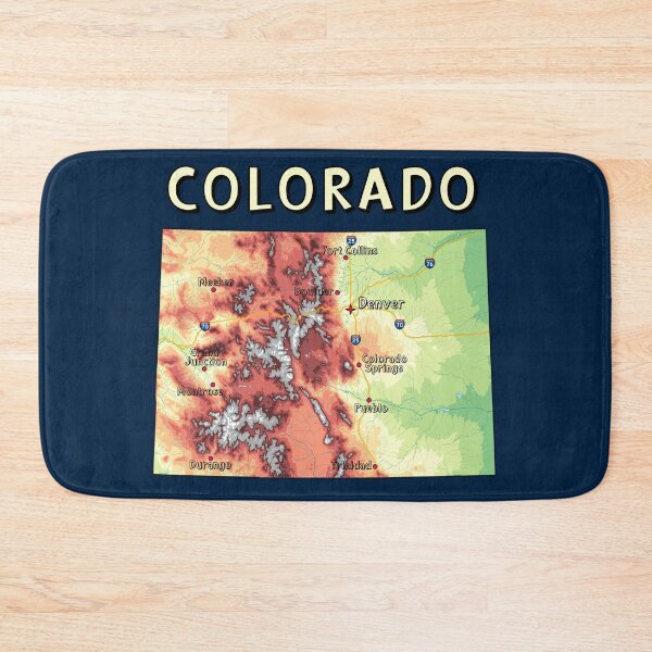 Item preview, Colorado State Topographic Map - Rocky Mountains Adventure Edition designed and sold by mashmosh.