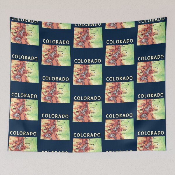 Item preview, Colorado State Topographic Map - Rocky Mountains Adventure Edition designed and sold by mashmosh.