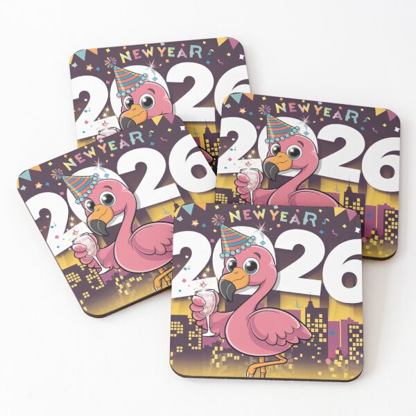 Item preview, Flamingo New Year Fiesta 2026 designed and sold by NeatThingLover.