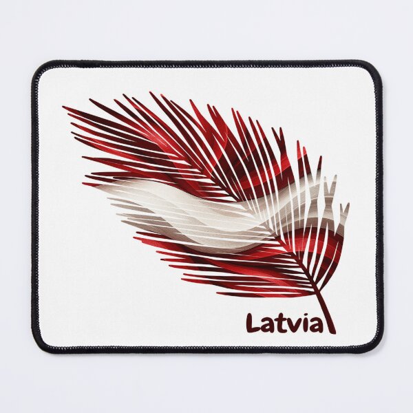 Item preview, Abstract Latvia Flag – Feather Design designed and sold by ArteJorge48.