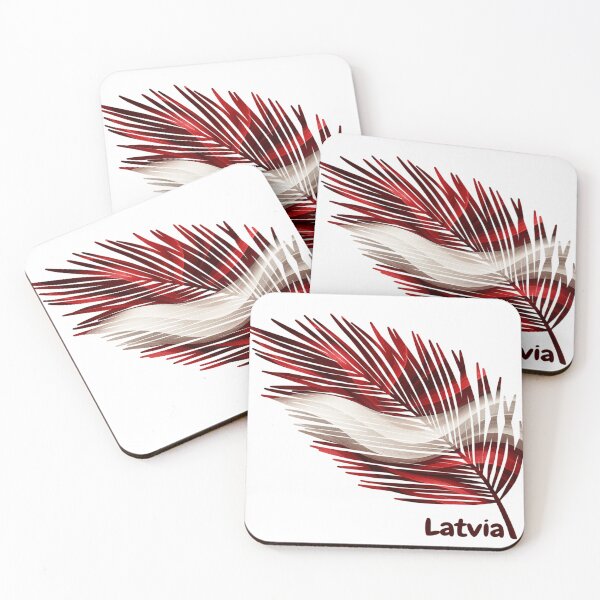Item preview, Abstract Latvia Flag – Feather Design designed and sold by ArteJorge48.