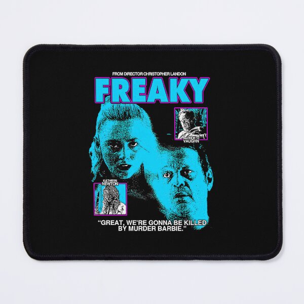 Item preview, Freaky Neon Blue Horror Style Movie Poster designed and sold by dorenearmstead.