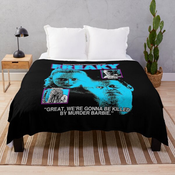 Item preview, Freaky Neon Blue Horror Style Movie Poster designed and sold by dorenearmstead.