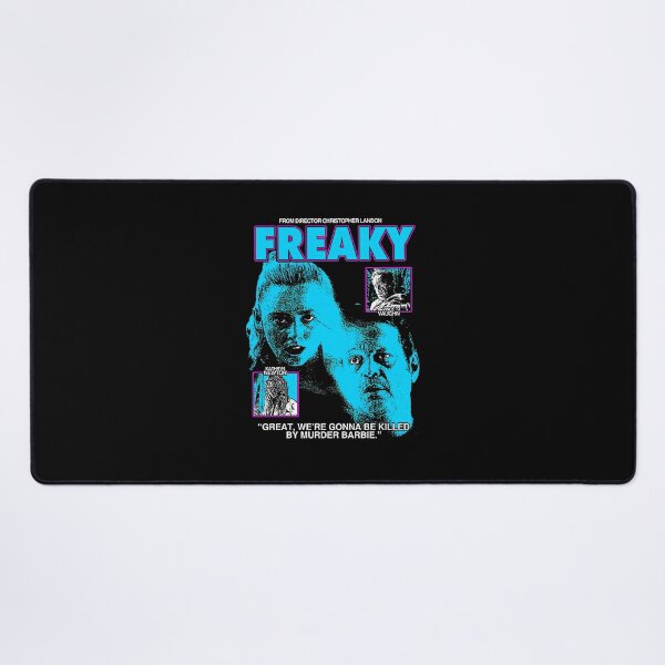 Item preview, Freaky Neon Blue Horror Style Movie Poster designed and sold by dorenearmstead.