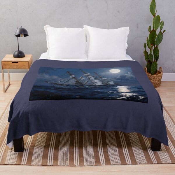 Item preview, Wavertree sailing under a full moon designed and sold by Mackenzie Moulton International Artist .