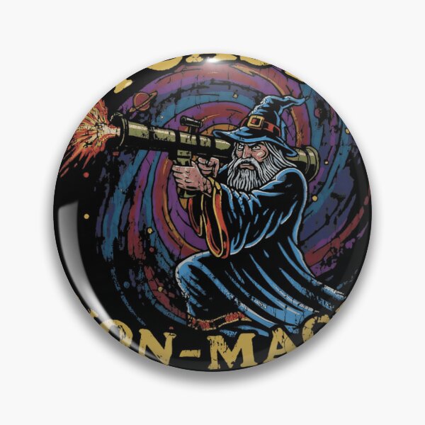 Item preview, I Cast Non Magic Missile Funny Wizard Holding Rocket Launcher Art designed and sold by Denenberg Jardel.