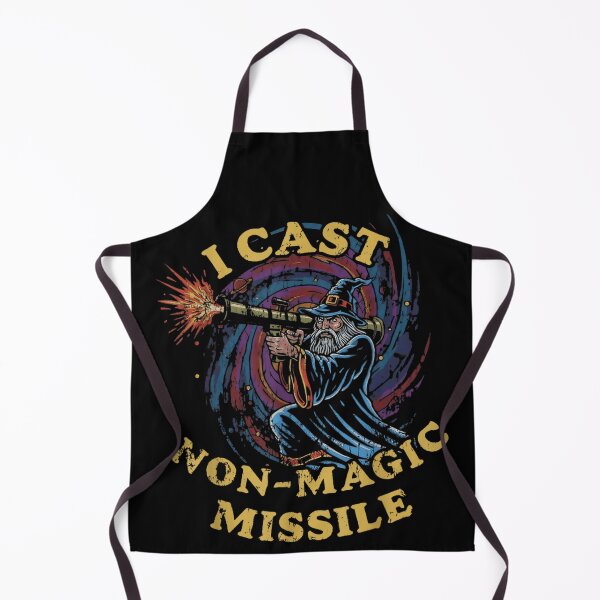 Item preview, I Cast Non Magic Missile Funny Wizard Holding Rocket Launcher Art designed and sold by Denenberg Jardel.