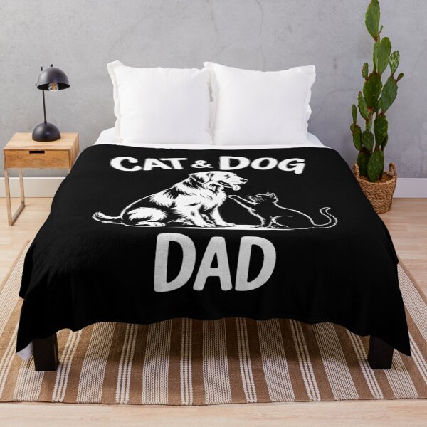 Item preview, Cat and Dog Dad Pets Animals Lover Puppy for Men  designed and sold by RsFilsingerArt.