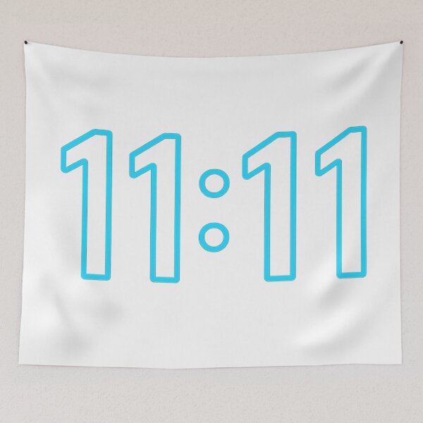 Item preview, 11:11 Angel Number Blue Glow designed and sold by HiteshArt111.
