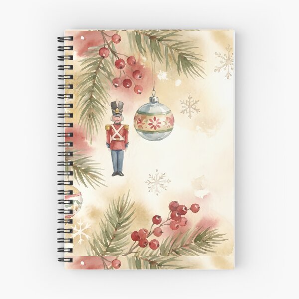 Item preview, Watercolor Christmas Holiday Background with Vintage Ornaments designed and sold by AFernandesDSG.