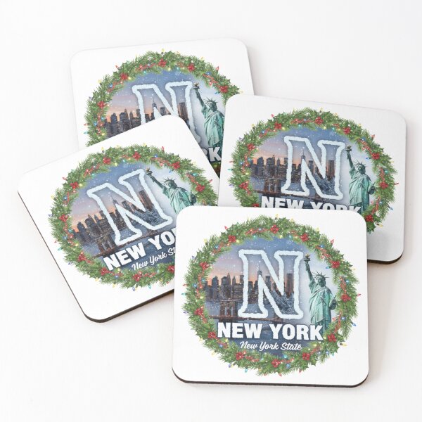 Item preview, New York Winter Christmas Badge Snowbound Frostmark Design designed and sold by Imaginarium of Chaos falcon88 .