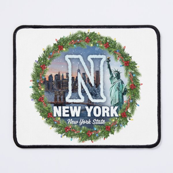Item preview, New York Winter Christmas Badge Snowbound Frostmark Design designed and sold by Imaginarium of Chaos falcon88 .
