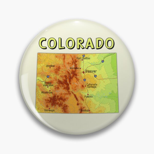 Item preview, Colorado Topographic Map - Retro Sunset Elevation Art designed and sold by mashmosh.