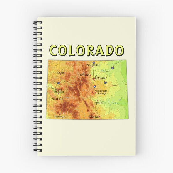 Item preview, Colorado Topographic Map - Retro Sunset Elevation Art designed and sold by mashmosh.