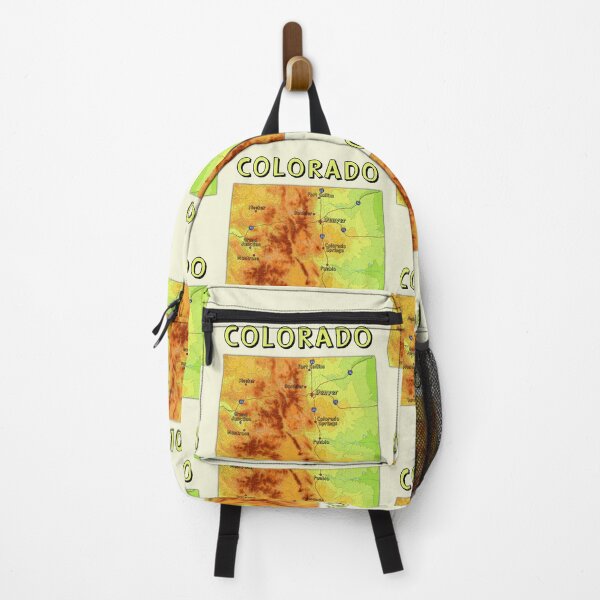 Item preview, Colorado Topographic Map - Retro Sunset Elevation Art designed and sold by mashmosh.