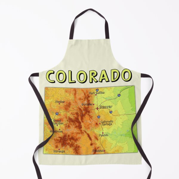 Item preview, Colorado Topographic Map - Retro Sunset Elevation Art designed and sold by mashmosh.