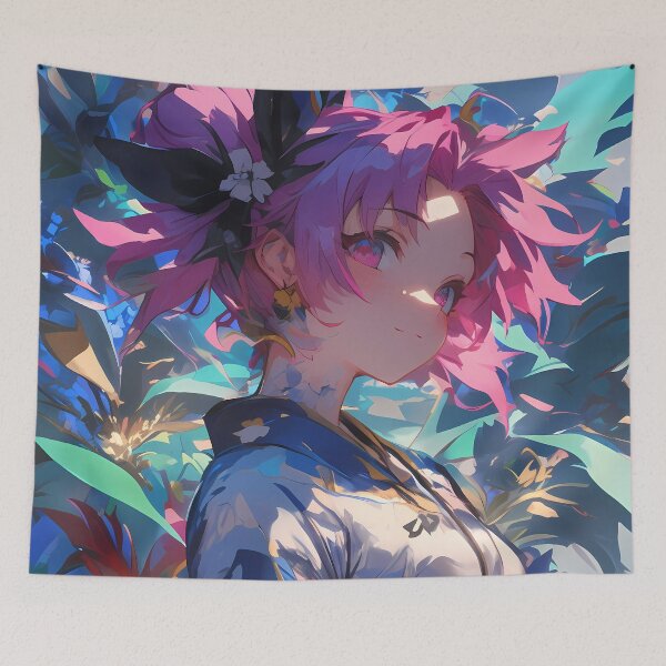 Item preview, Yui Yuigahama Oregairu Anime Summer Sky Breeze Ribbon Youth Smile designed and sold by Tokyonomad.
