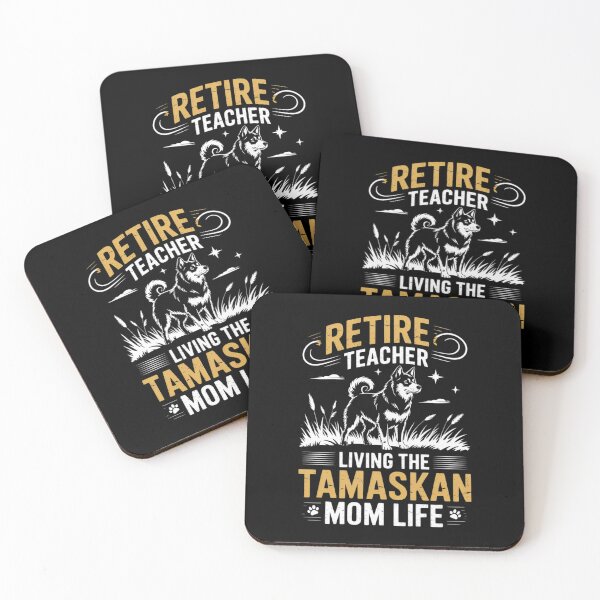 Item preview, Retired Teacher Living Tamaskan Dog MOM Life  designed and sold by VerseFarm.