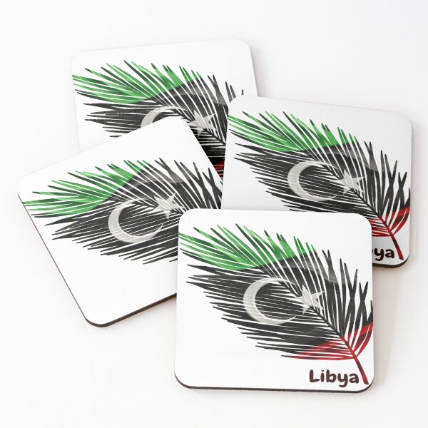 Item preview, Abstract Libya Flag – Feather Design designed and sold by ArteJorge48.