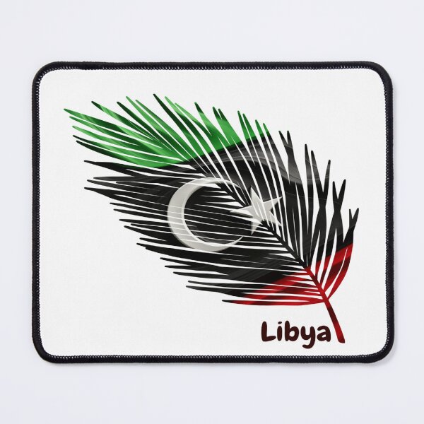 Item preview, Abstract Libya Flag – Feather Design designed and sold by ArteJorge48.