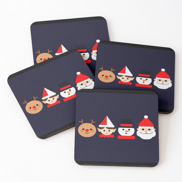 Item preview, Whimsical Christmas Crew – Santa, Elf, Snowman & Reindeer Holiday Art for Gifts, Cards & Apparel designed and sold by Bright Nest Studio.