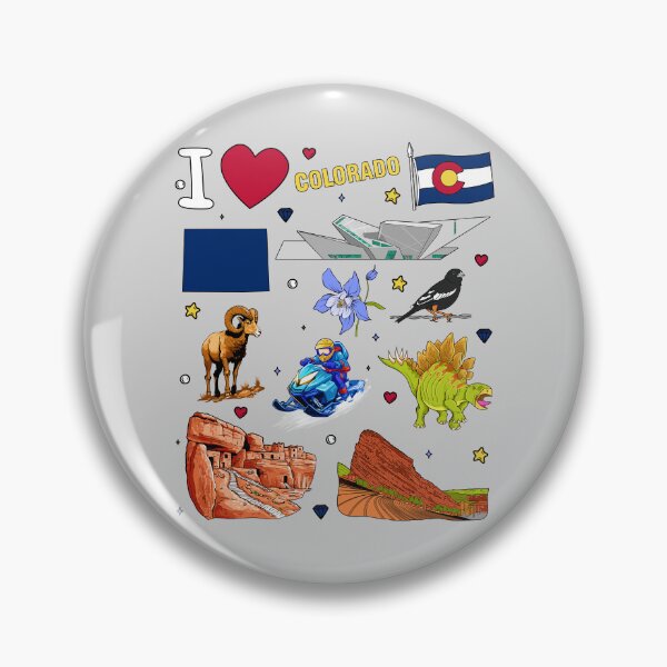 Item preview, Colorado Adventure Essentials: Landmarks & Wildlife Sticker Art designed and sold by mashmosh.