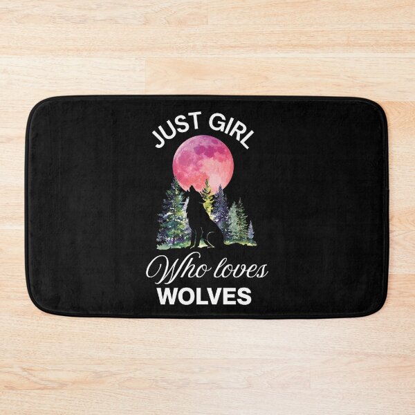 Item preview, Just girl who loves wolves  designed and sold by Fateh-Kro ⭐⭐⭐⭐⭐.