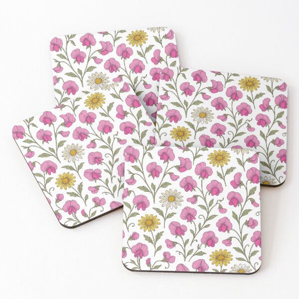 Item preview, April | Sweet Pea and Daisy flowers designed and sold by vagar.