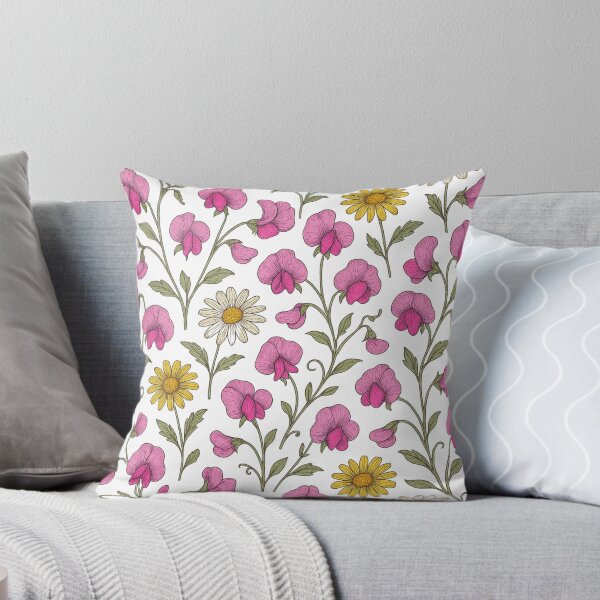 Item preview, April | Sweet Pea and Daisy flowers designed and sold by vagar.