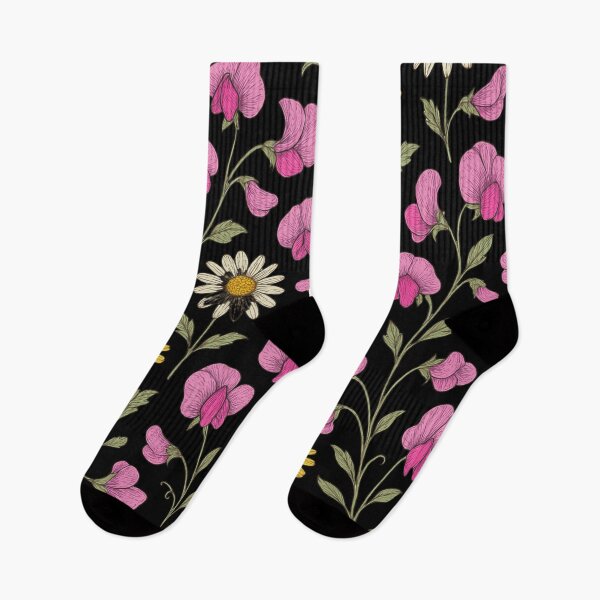 Item preview, April | Sweet Pea and Daisy flowers designed and sold by vagar.