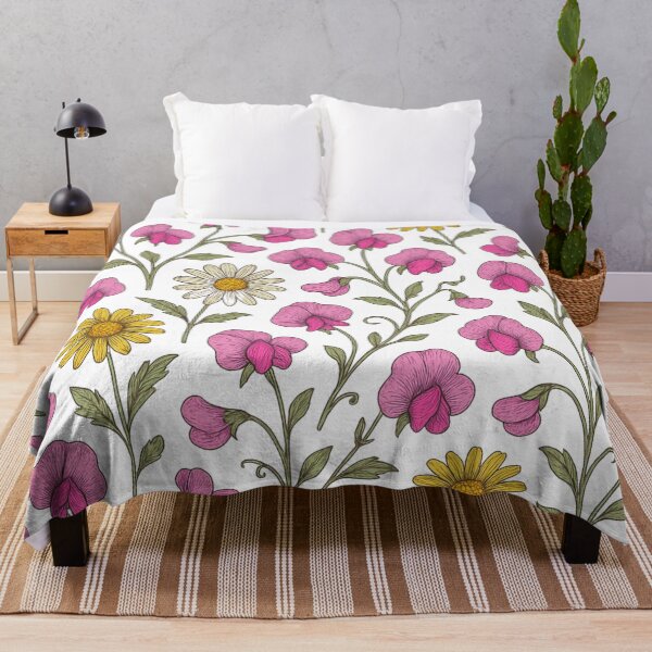 Item preview, April | Sweet Pea and Daisy flowers designed and sold by vagar.