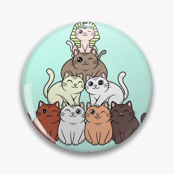 Item preview, Purr-ramid Cat Pyramid, Cute Egyptian Feline Stack Pun designed and sold by JJMasters.