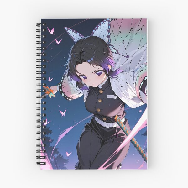 Item preview, Shinobu Kocho Demon Slayer Anime Girl Night Sky Battle designed and sold by Tokyonomad.