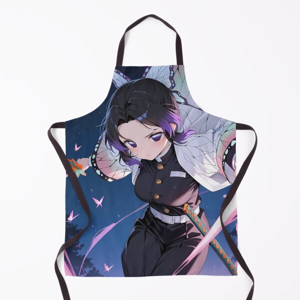 Item preview, Shinobu Kocho Demon Slayer Anime Girl Night Sky Battle designed and sold by Tokyonomad.