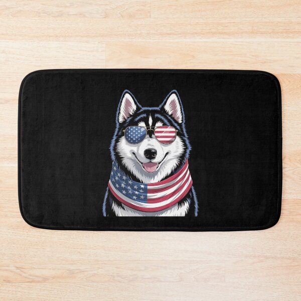 Item preview, Siberian Husky USA Flag Sunglasses 4th of July Patriotic Dog Women Kids Men  designed and sold by MythWoot.
