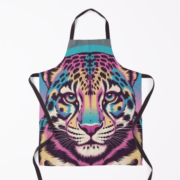 Item preview, Psychedelic Clouded Leopard Portrait designed and sold by VividTrails.