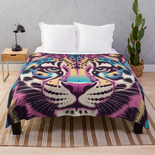 Item preview, Psychedelic Clouded Leopard Portrait designed and sold by VividTrails.